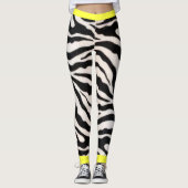 Gele Zebra Leggings (Voorkant)