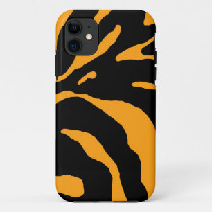 Gele Zebra Stripe Animal Print iPhone 11 Hoesje