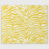 Gele Zebra Stripe Cadeaupapier (Vlak)