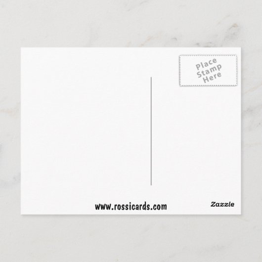 Gele Zebra Stripes Orchid Briefkaart (Achterkant)