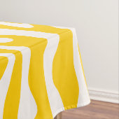 Gele Zebra Stripes Preppy Wild Animal Print Tafelkleed (Voorbeeld)