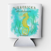 Gele zeepaard onder de zee blikjeskoeler (Voorkant)