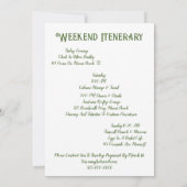 Gele zeepaard onder de zee  kaart (Achterkant)