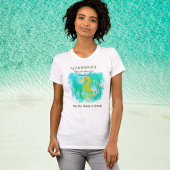 Gele zeepaard onder de zee t-shirt