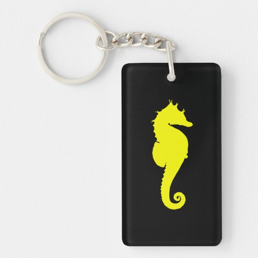 Gele Zeepaard Sleutelhanger (Voorkant)