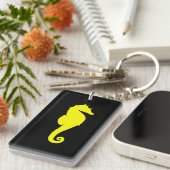 Gele Zeepaard Sleutelhanger (Voorkant Rechts)
