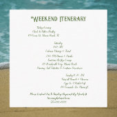 Gele zeepaardje onder het zee informatiekaartje