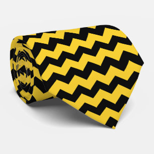 Gele Zig Zag Streep Achtergrond Elke Kleur Stropdas