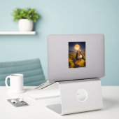 gele zigeunerin sticker (Laptop op bureau)