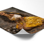 gele zigeunerposter || gitana-kunst poster (Hoek)