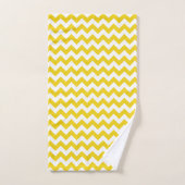Gele zigzag, gele Chevron, geometrisch patroon Bad Handdoek (Handdoek)