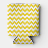 Gele zigzag, gele Chevron, geometrisch patroon Blikjeskoeler (Voorkant)