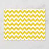 Gele zigzag, gele Chevron, geometrisch patroon Briefkaart (Voorkant)