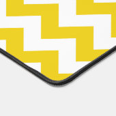 Gele zigzag, gele Chevron, geometrisch patroon Bureaumat (Hoek)