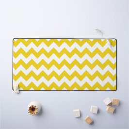 Gele zigzag, gele Chevron, geometrisch patroon Bureaumat