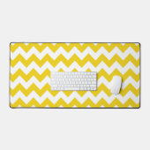 Gele zigzag, gele Chevron, geometrisch patroon Bureaumat (Keyboard & Muis)