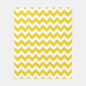 Gele zigzag, gele Chevron, geometrisch patroon Fleece Deken (Voorkant)