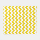 Gele zigzag, gele Chevron, geometrisch patroon Fleece Deken (Voorkant (Horizontaal))