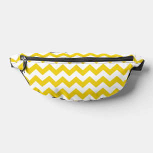 Gele zigzag, gele Chevron, geometrisch patroon Heuptasje