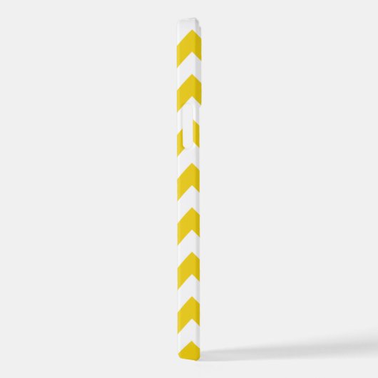 Gele zigzag, gele Chevron, geometrisch patroon iPhone Hoesje (Rechterkant)