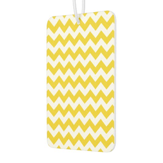 Gele zigzag, gele Chevron, geometrisch patroon Luchtverfrisser (Links)