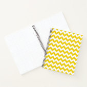Gele zigzag, gele Chevron, geometrisch patroon Notitieboek (Binnen)