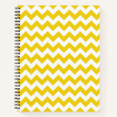 Gele zigzag, gele Chevron, geometrisch patroon Notitieboek (Voorkant)
