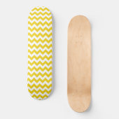 Gele zigzag, gele Chevron, geometrisch patroon Persoonlijk Skateboard (Voorkant)