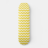Gele zigzag, gele Chevron, geometrisch patroon Persoonlijk Skateboard (Voorkant)