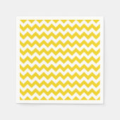 Gele zigzag, gele Chevron, geometrisch patroon Servet (Voorkant)