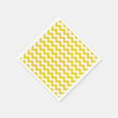 Gele zigzag, gele Chevron, geometrisch patroon Servet (Hoek)