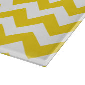Gele zigzag, gele Chevron, geometrisch patroon Snijplank (Hoek)