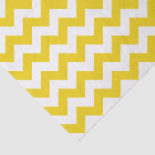 Gele zigzag, gele Chevron, geometrisch patroon Tissuepapier (Detail)