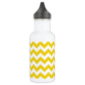 Gele Zigzag, Gele Chevron, Geometrisch Patroon Waterfles (Links)