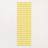 Gele zigzag, gele Chevron, geometrisch patroon Yogamat (Achterkant)