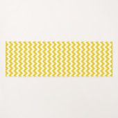 Gele zigzag, gele Chevron, geometrisch patroon Yogamat (Voorkant (horizontaal))