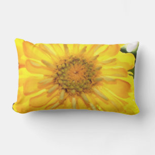 Gele Zinnia Kussen