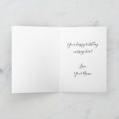 Gele Zomer Zonnebloem Waterverf Gelukkige Verjaard Kaart (Binnen)