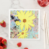 Gele zomerbloem servet (Insitu)