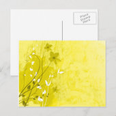 gele zomerbloemen briefkaart (Voorkant / Achterkant)