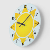 Gele zon grote klok (Hoek)