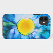 Gele zon in Blue Sky Alcohol Ink OtterBox iPhone Case-Mate iPhone Case (Achterkant (horizontaal))