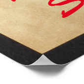 Gele zon met een gezicht (Goedemorgen Zonneschijn) Poster (Hoek)