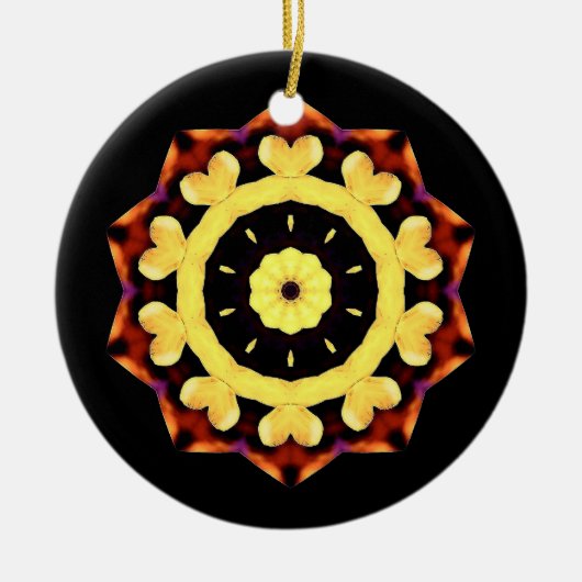 Gele Zon Ornament (Voorkant)