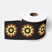 Gele Zon Ornament Grosgrain Lint (Spoel)