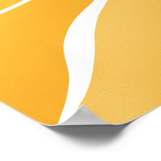 Gele zon poster (Hoek)