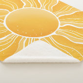 Gele zon sherpa deken (3/4)