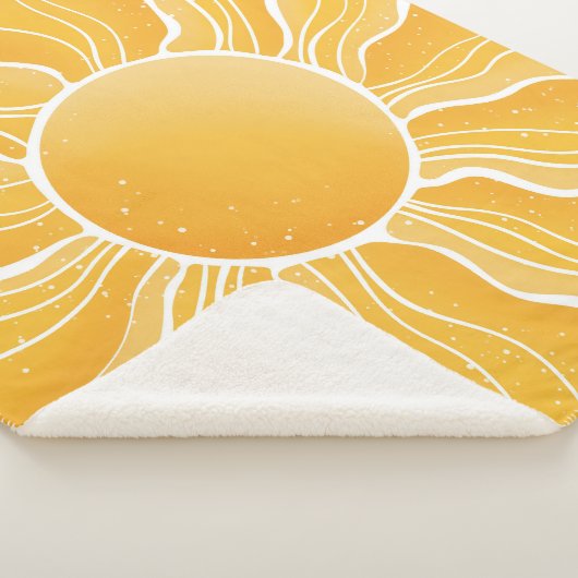 Gele zon sherpa deken (3/4)