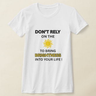 Gele Zon Witte INNER PEACE, Motiverend voor Vrouwe T-shirt