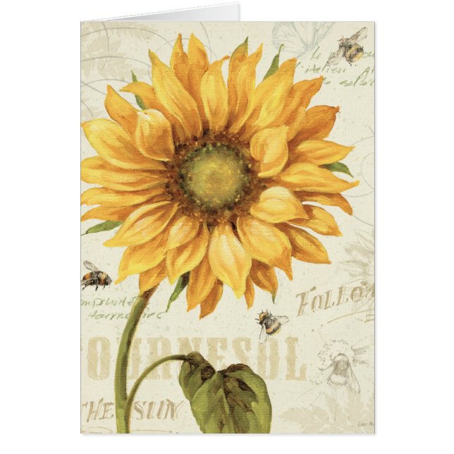 Gele zonnebloem (Voorkant)